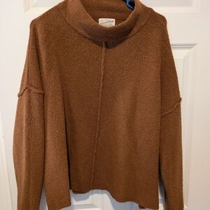 Universal Thread Women's Mock Neck Sweater in Brown